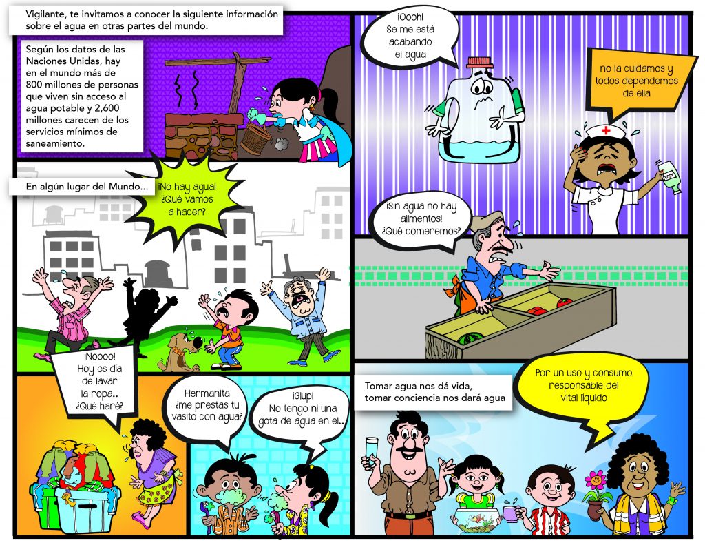 interior comic UN DIA SIN AGUA01 Comisión Estatal de Aguas Querétaro